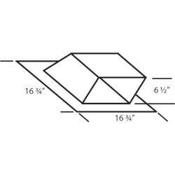 Low Profile Roof Jack - 8 Inch Round (Min. 4/12 Pitch) - Low Profile Roof Jack - 8" Round view