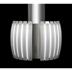 26 Inch Wall Mount Chimney Range Hood  - White Glass Panels view