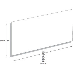 66 Inch Brushed Stainless Steel Backsplash - Brushed Stainless Steel Backsplash view