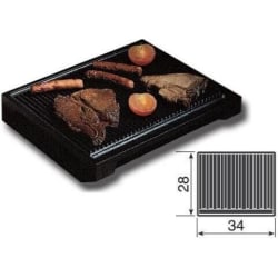 Cast Iron Steak Grill Pan: Large Ribbed - Large Ribbed Cast Iron Steak Grill Pan view
