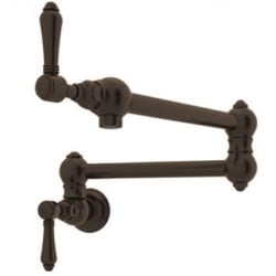 Double Lever Wall Mount Pot Filler Faucet  - Front View view