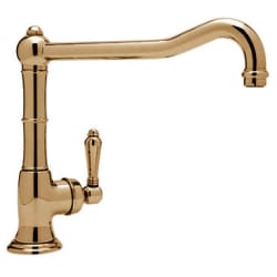 Single Handle Extended Cast Spout Faucet - Stainless Copper view