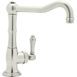 Single Handle Cast Spout Faucet - Polished Nickel (shown with metal handle) view