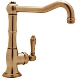 Single Handle Cast Spout Faucet - Stainless Copper view
