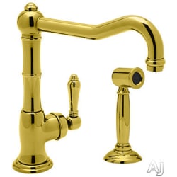 Single Handle Cast Spout Faucet  - Inca Brass view