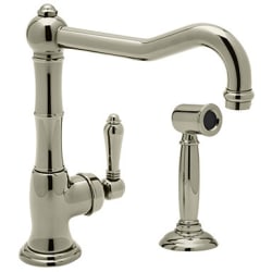 Single Handle Cast Spout Faucet  - Satin Nickel view
