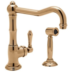 Single Handle Cast Spout Faucet  - Stainless Copper view