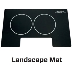 2 Burner Silicone Mat: Landscape - Bridge 2 Burner Mat Landscape view
