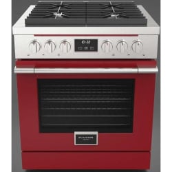 30 Inch Glossy Red Door Kit for Accento Series Range - 30" Accento Range Door view