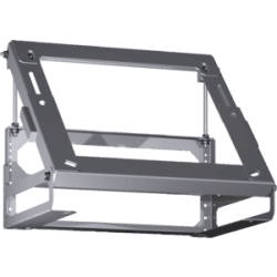 Front/Back Island Chimney Range Hood Adapter for Slanted Roof - Side View view