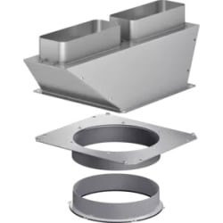 Air Collector Box for 2 Flat Ducts for AL400 Retractable Downdraft - Air Collector Box for 2 Flat Ducts for AL400 Retractable Downdraft view