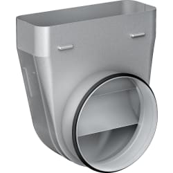 Flat Duct Adapter Round 90°, DN 150 Flat / Round, Metal - Flat Duct Adapter Round 90°, DN 150 Flat / Round, Metal view