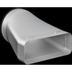 Flat Duct Adapter Round, DN 150 Flat / Round, Metal - Flat Duct Adapter Round, DN 150 Flat / Round, Metal view