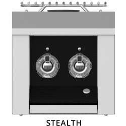 Color Control Panel for Double Side Burner: Stealth - Color Control Panel for Double Side Burner in Black view