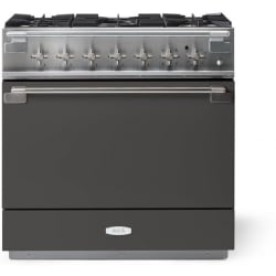 36 Inch Freestanding Dual Fuel Range - 36 Inch Freestanding Dual Fuel Range with 5 Sealed Burners in Front View view