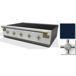 36 Inch Induction Rangetop  - 36 Inch Induction Rangetop in Angle View view