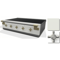 36 Inch Induction Rangetop  - 36 Inch Induction Rangetop in Angle View view