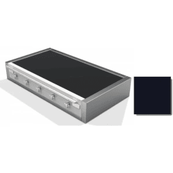 48 Inch Induction Rangetop  - 48 Inch Induction Rangetop in Angle View, Color Displayed: Stainless Steel view