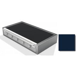 48 Inch Induction Rangetop  - 48 Inch Induction Rangetop in Angle View, Color Displayed: Stainless Steel view