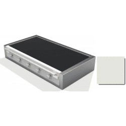 48 Inch Induction Rangetop  - 48 Inch Induction Rangetop in Angle View, Color Displayed: Stainless Steel view