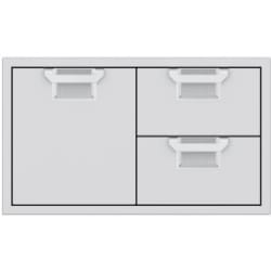 36 Inch Door and Drawer Combo - 36" Double Drawer and Storage Door Combination view