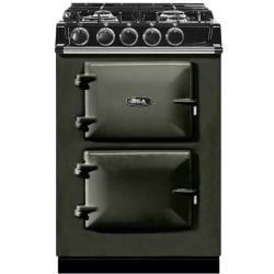 24 Inch Freestanding Dual Fuel Range  - Pewter Front View view