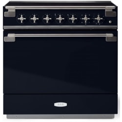 36 Inch Freestanding Induction Range  - AGA 36 Inch Freestanding Induction Range Antique Brass Trim view