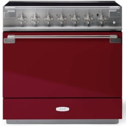 36 Inch Freestanding Induction Range  - AGA 36 Inch Freestanding Induction Range Antique Brass Trim view
