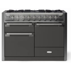 48 Inch Freestanding Dual Fuel Range  - AGA 48 Inch Freestanding Dual Fuel Range Antique Brass Trim view
