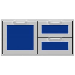Color Panels for 42 Inch Double Drawer and Storage Door for model AGSDR42: Blue/Prince - Color Panels for 42 Inch Double Drawer and Storage Door for model AGSDR42 in Blue view