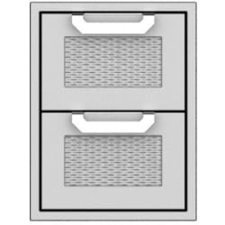 16 Inch Double Drawers: Stainless Steel - Double Storage Drawers view