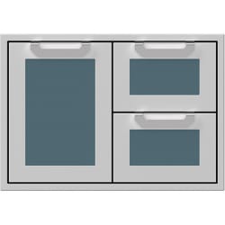 30 Inch Double Drawer and Storage Door Combination: Pacific Fog - 30 Inch Double Drawer and Storage Door Combination view