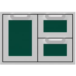 30 Inch Double Drawer and Storage Door Combination: Grove - Front View view