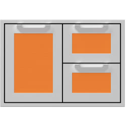 30 Inch Double Drawer and Storage Door Combination: Citra - Front View view