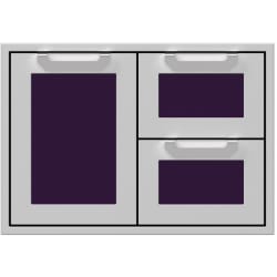 30 Inch Double Drawer and Storage Door Combination: Lush - Front View view