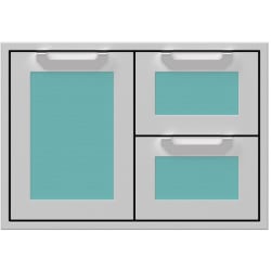 30 Inch Double Drawer and Storage Door Combination: Bora Bora - Front View view