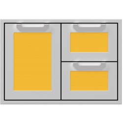 30 Inch Double Drawer and Storage Door Combination: Sol - Front View view