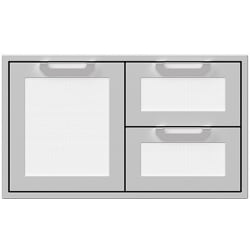 36 Inch Double Drawer and Storage Door Combination: Froth - 36 Inch Double Drawer and Storage Door Combination view