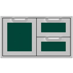 36 Inch Double Drawer and Storage Door Combination: Grove - 36 Inch Double Drawer and Storage Door Combination view