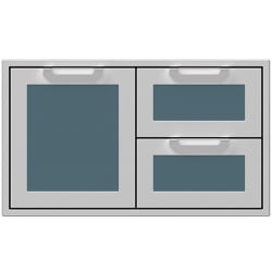 36 Inch Double Drawer and Storage Door Combination: Pacific Fog - 36 Inch Double Drawer and Storage Door Combination view