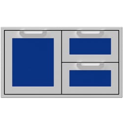 36 Inch Double Drawer and Storage Door Combination: Prince - 36 Inch Double Drawer and Storage Door Combination view