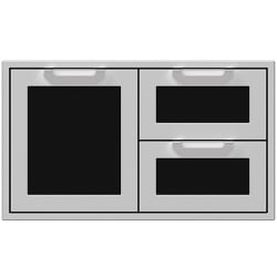 36 Inch Double Drawer and Storage Door Combination: Stealth - 36 Inch Double Drawer and Storage Door Combination view