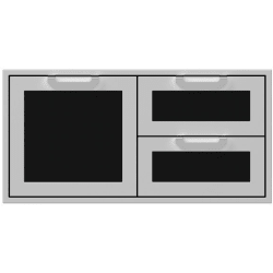 42 Inch Double Drawer and Storage Door Combination: Stealth - 42 Inch Double Drawer and Storage Door Combination view