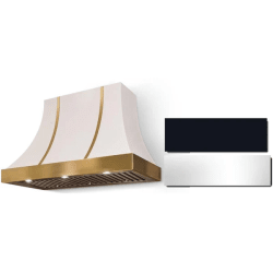 36 Inch Concave Wall Mount Hood  - 36 Inch Concave Wall Mount Hood in Front View view