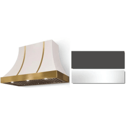 36 Inch Concave Wall Mount Hood  - 36 Inch Concave Wall Mount Hood in Front View view