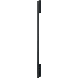 Contemporary Square Fine Black 2 Piece Handle Kit Compatible  - Square Fine Black Handle for Integrated Refrigerator Freezer, 24" view