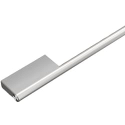 24 Inch Contemporary Brushed Silver Handle - handle view