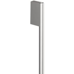 Contemporary Round Silver Handle for Integrated Column Refrigerator or Freezer - Handle view