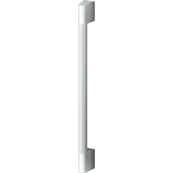 Professional Round Flush 2 Piece Handle Kit Compatible  - Professional Round Flush Handle for Integrated Refrigerator Freezer, 24" view