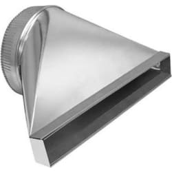 Rectangular To Round Transition for Designer Collection Lift Hoods - front view
